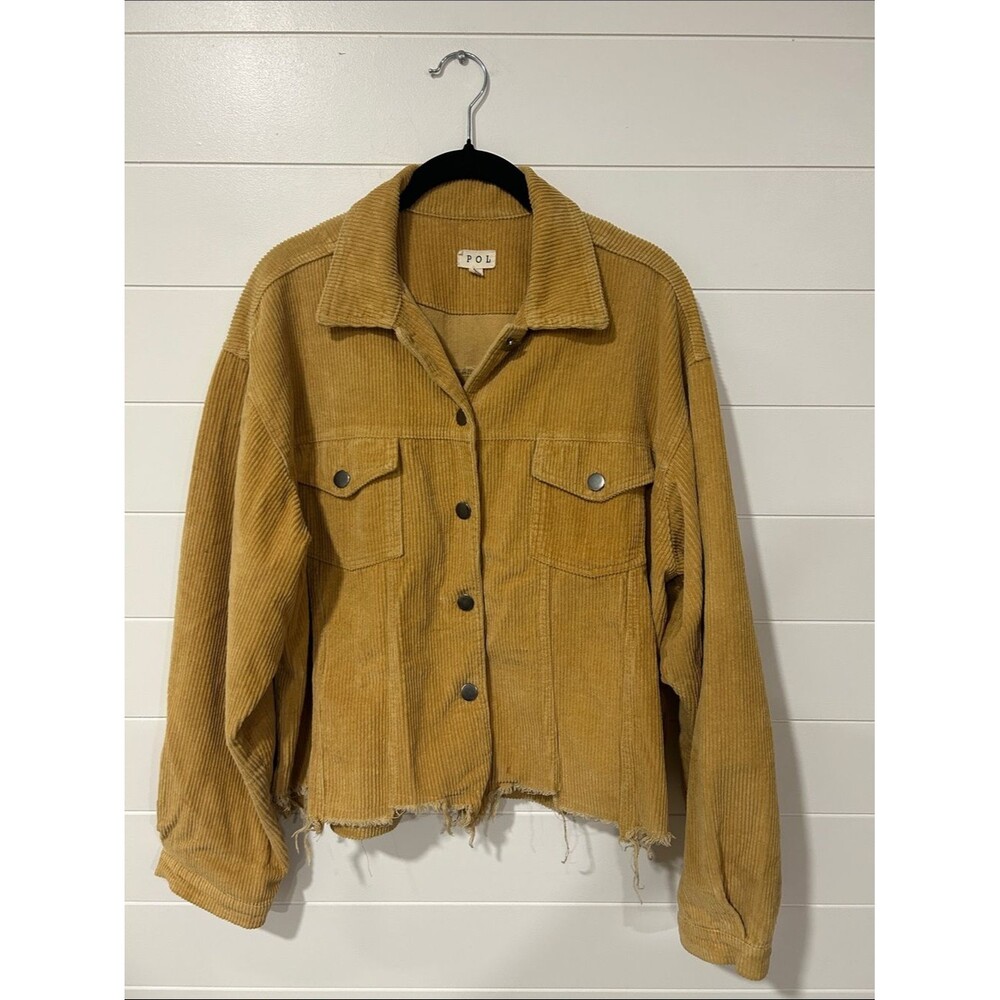 POL Corduroy Button-Up Jacket